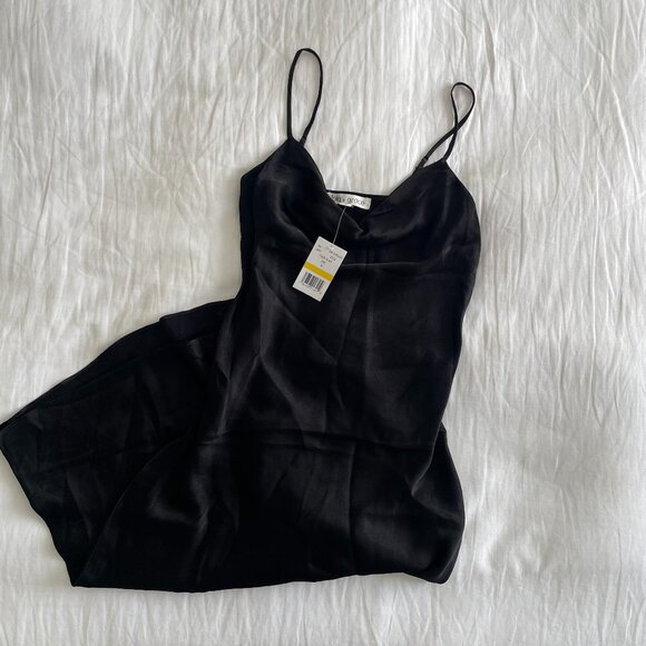 NWT Lola Grace Black Slip Dress (sz M) - Picture 2 of 5
